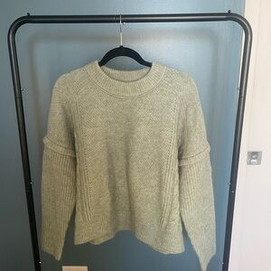 Madewell Light Green Crew Neck Sweater